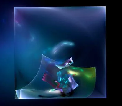 Abstract fractal graphics. Design element. Multicolor Stock Illustration