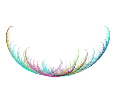 Abstract fractal graphics. Design element. Multicolor Stock Illustration