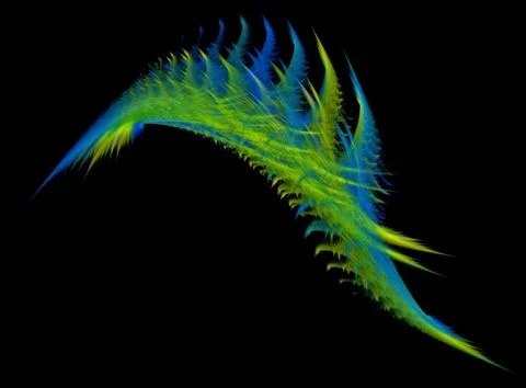 Abstract fractal graphics. Design element. Multicolor Stock Illustration