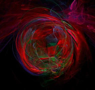 Abstract fractal graphics. Design element. Multicolor Stock Illustration