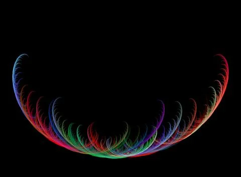 Abstract fractal graphics. Design element. Multicolor Stock Illustration