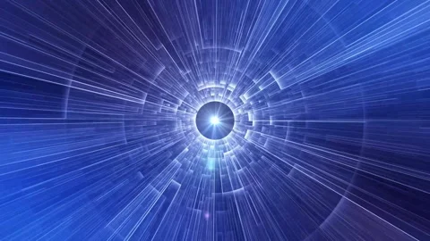 Abstract Fractal Hole Motion Graphics Stock-Footage 345973290