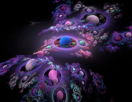 Abstract fractal image Stock Illustration