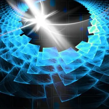 Abstract Fractal Layout 스톡 일러스트