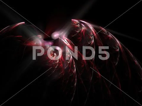 Abstract fractal light background. Digital 3d rendering Stock Illustration