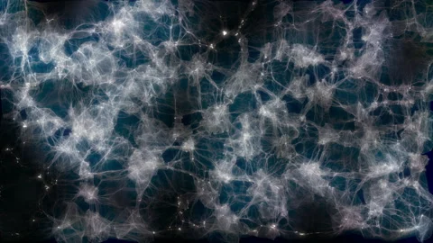 Abstract Fractal light waveforms. Video stock 247669318