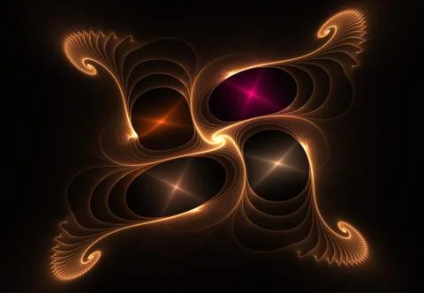 Abstract fractal object Stock Illustration