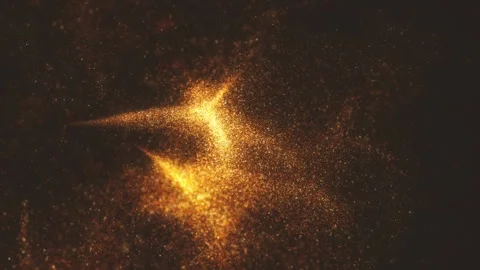 Abstract Fractal Particles Background Stock Footage 254406419