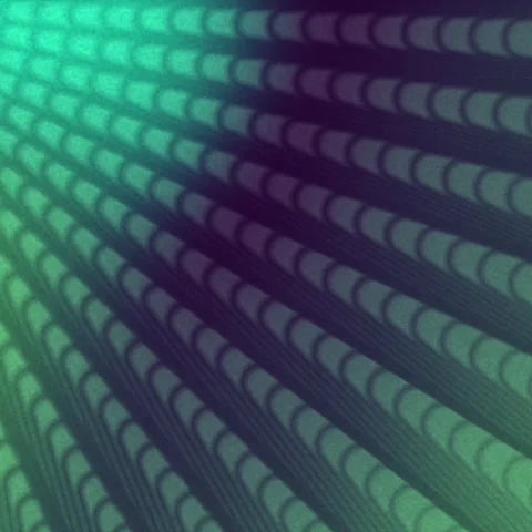 Abstract Fractal Pattern Animation Green Purple Gradient Motion Background Video stock 342535897
