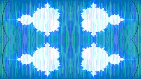 Abstract Fractal Pattern Animation with Vibrant Lime Green Geometric Shapes Stock Footage 332585893