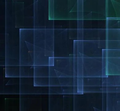Abstract fractal pattern on black background Illustrazione stock