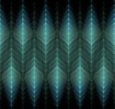 Abstract fractal pattern on black background 스톡 일러스트