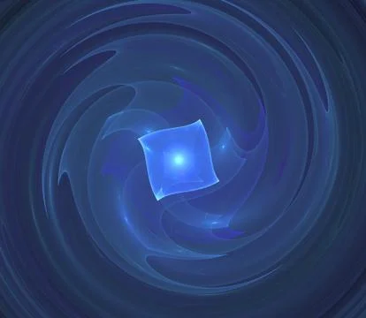 Abstract fractal pattern on black background Illustrazione stock