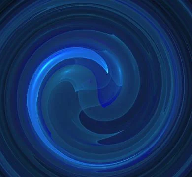 Abstract fractal pattern on black background Stockillustratie