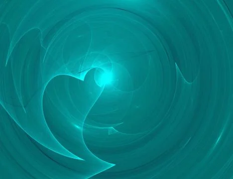 Abstract fractal pattern on black background Stockillustratie