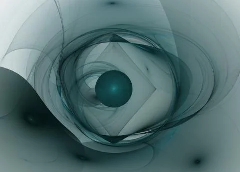 Abstract fractal pattern on black background 스톡 일러스트