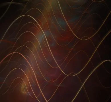 Abstract fractal pattern on black background 스톡 일러스트