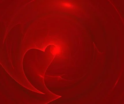 Abstract fractal pattern on black background 库存插图