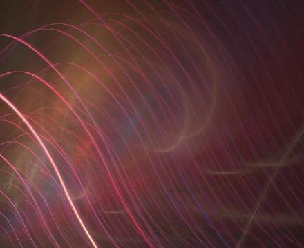 Abstract fractal pattern on black background 库存插图