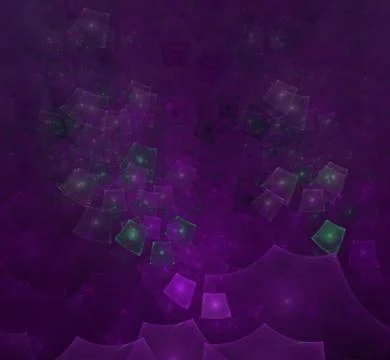 Abstract fractal pattern on black background 스톡 일러스트