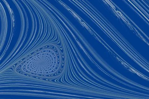Abstract fractal pattern on blue background Stockillustratie