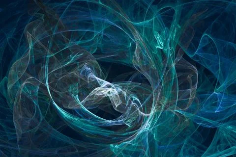 Abstract fractal pattern on a dark background. Stock Illustration