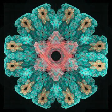 Abstract fractal pattern Stock Illustration