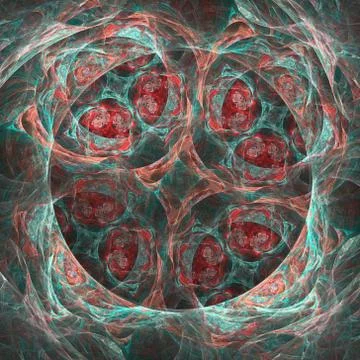 Abstract fractal pattern Stock Illustration