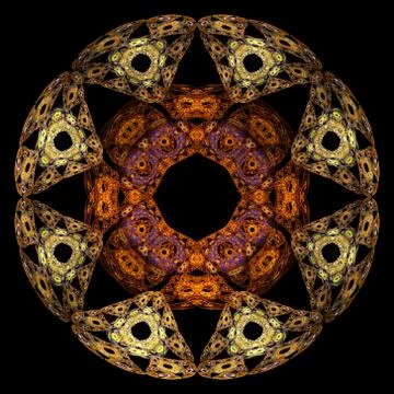 Abstract fractal pattern Stock Illustration