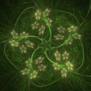 Abstract fractal pattern Stock Illustration