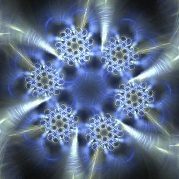 Abstract fractal pattern Stock Illustration