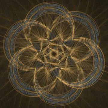 Abstract fractal pattern Stock Illustration