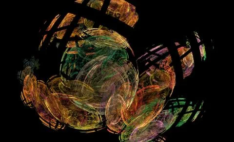 Abstract fractal pattern Stock Illustration