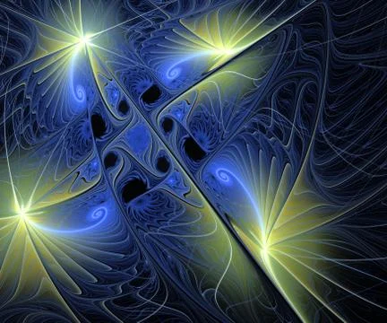 Abstract fractal pattern Stock Illustration