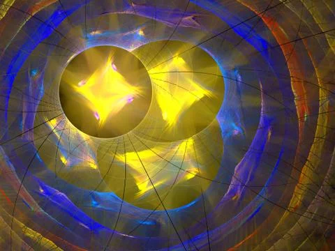 Abstract fractal pattern Stock Illustration