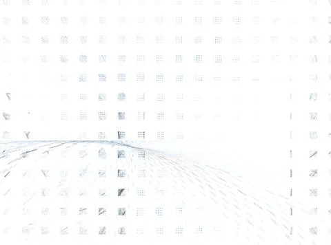 Abstract fractal pattern on white background Stock Illustration