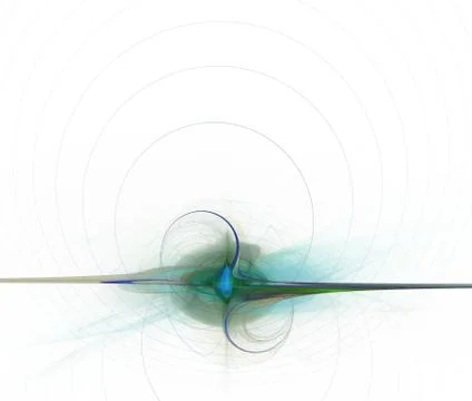 Abstract fractal pattern on white background 库存插图