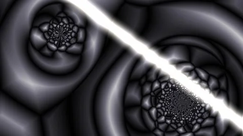 Abstract fractal patterns with diagonal light streaks in monochrome cinemat.. Stock Footage 341690924