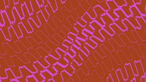 Abstract fractal patterns in orange and pink Illustrazione stock