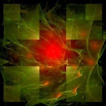 Abstract fractal polygonal element 스톡 일러스트