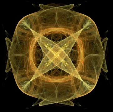 Abstract fractal round element Stock Illustration