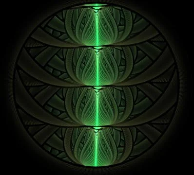 Abstract fractal round element Stock Illustration