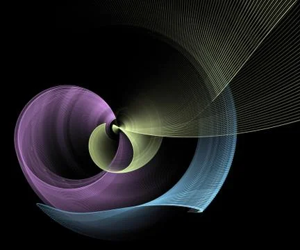 Abstract fractal shape Stock Illustration