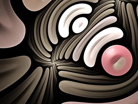 Abstract fractal shape Stock Illustration