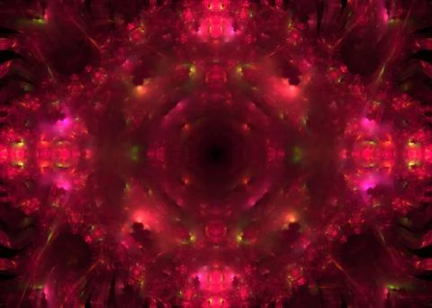 Abstract Fractal shiny Pattern Background - Fractal Art Stock Illustration