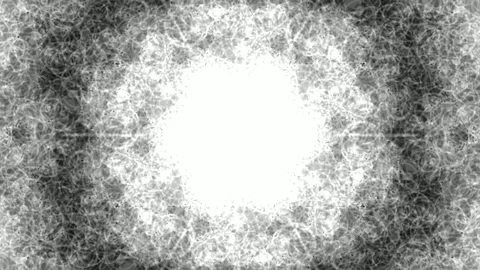 Abstract Fractal Snowflake Pattern Background - Winter Snow Texture Stock Footage 331441475