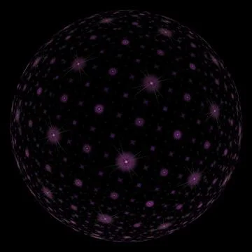 Abstract fractal sphere background Stock Illustration