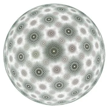 Abstract fractal sphere background Stockillustratie