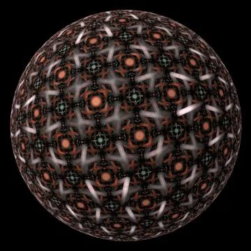 Abstract fractal sphere background Stock-Illustration