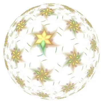 Abstract fractal sphere background Illustration